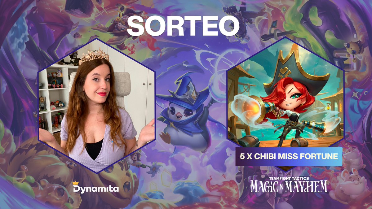 🪄 SORTEO  5 x CHIBI MISS FORTUNE 🪄

Celebramos el inicio de set gracias al #RPP con sorteo para todas las regiones 🥰

Para participar:  
🔸Seguir a <a href="/Dynamita_/">Daniela Meseguer</a> 
🔸Like y RT   
🔸Comenta diciendo qué magia del set es tu favorita
  
Ganadores el día 15 de Agosto ¡Mucha suerte!