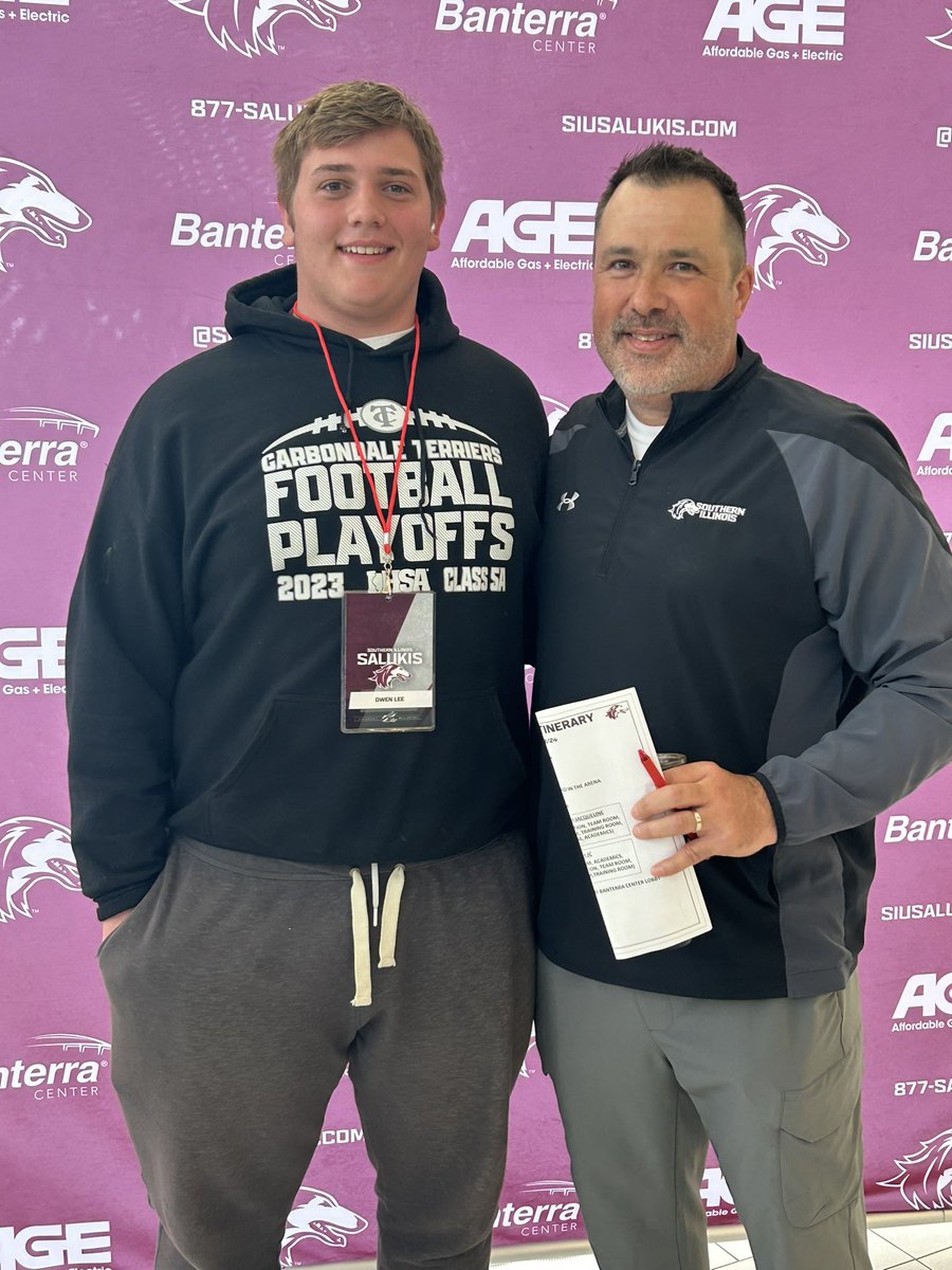 After a great conversation with <a href="/Coach_DClark/">Coach Dan Clark</a> I’m blessed to announce another d1 offer from <a href="/SIU_Football/">Saluki Football</a>