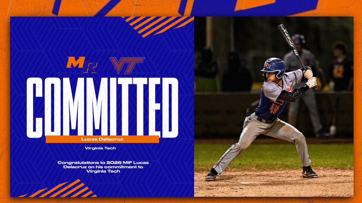 Congratulations to 2026 MIF Lucas Delacruz on his commitment to <a href="/HokiesBaseball/">Virginia Tech Baseball</a>