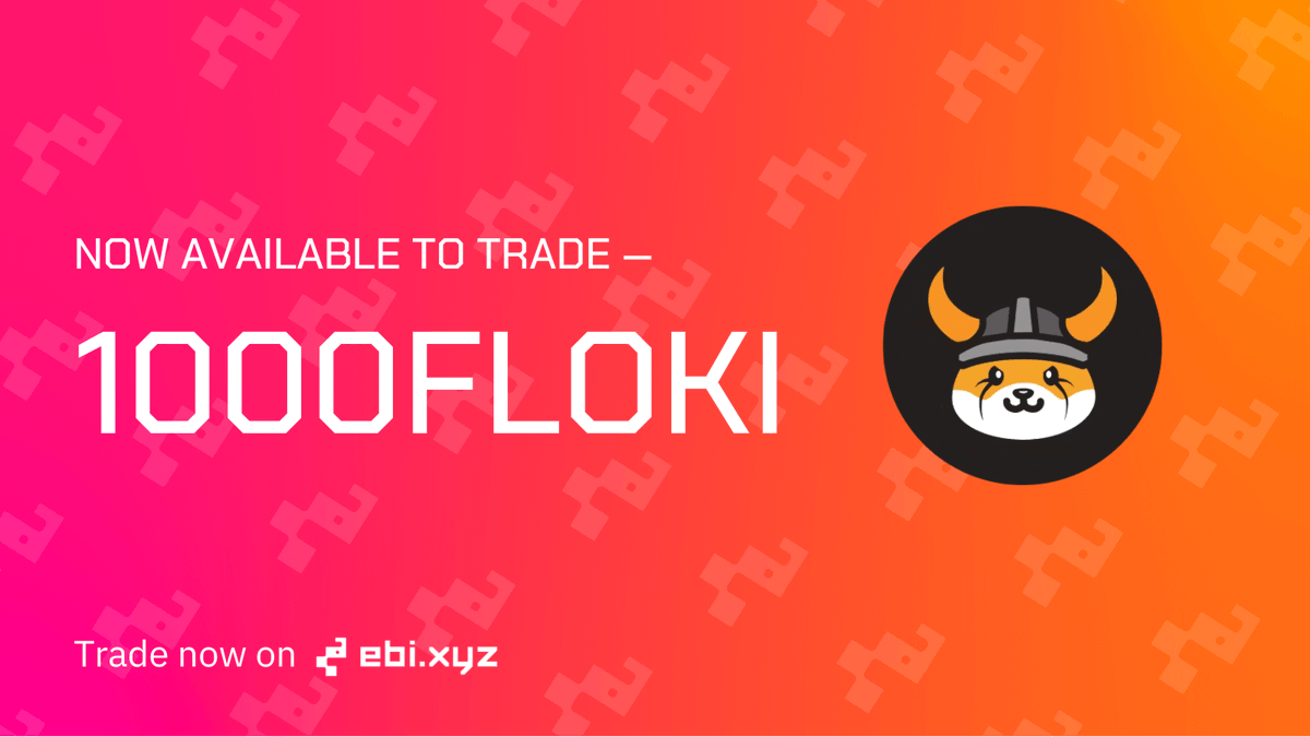 🌟<a href="/RealFlokiInu/">Floki</a> Perpetuals Listing 🚀

We are thrilled to announce that 1000FLOKI-USDT perpetuals is now live on ebi.xyz

Start depositing to trade!