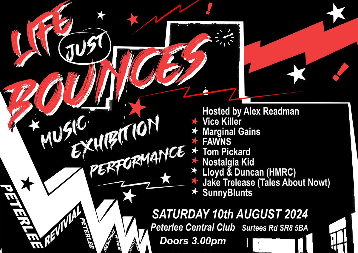 ViceKillerBand's tweet photo. This weekend we are a part of an amazing event within our hometown of Peterlee at. @LifeBounces is a showcase of live music, performances, poetry, art, photography and literary works. The talent in the North East is massive, and this event will promote that this Saturday 3PM x https://t.co/OaW2LnQ1j6