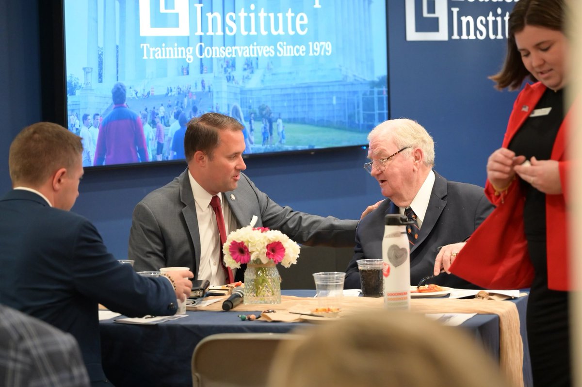 NathanaelHirt's tweet photo. Happening Now: AG @JasonMiyaresVA speaks to the @LeadershipInst at their Wednesday Wake-Up Club Breakfast.
#WWCB
cc: @MortonBlackwell @matthewhurtt https://t.co/XsSA4Mnd6p