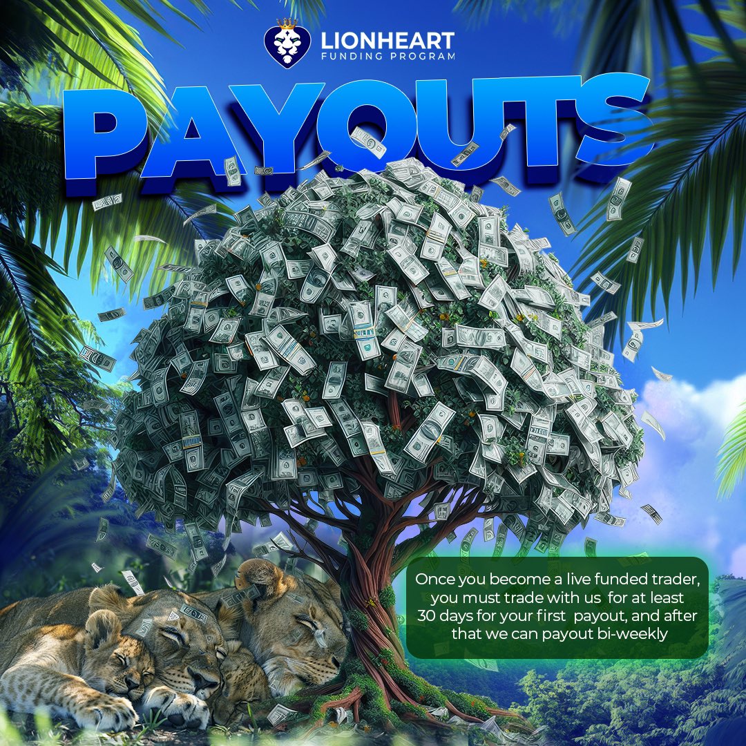 Bumojja_Benjie's tweet photo. 🦁🌟 Unleash your inner lion with Lionheart! Save 10% on all challenges using (BUMOJJA10). Follow the leaders X @lionheartLFP 
🔗 https://t.co/AkwzMAGqJ3
#ConquerTheMarkets #TradingWithPride https://t.co/C9elv4KIn6