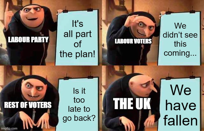 Ste_Cammy's tweet image. When communists push for communism in a free nation, their goal isn't to ease restrictions but to make them stricter! The Labour Party under #TwoTierKeir shows this duplicitous agenda. 🚫🇬🇧 #WakeUpBritain