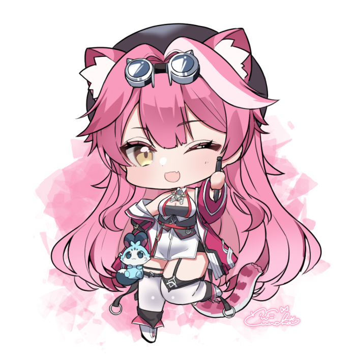 「ラオーラちゃんぴんくぱんさー.ᐟ.ᐟ#RaorArt 」|ゆんちゃ*/お絵描きVtuber結乃りぼん💝のイラスト