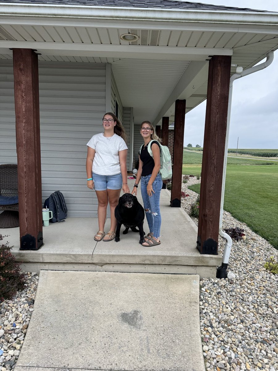 A freshman and 8th grader this year