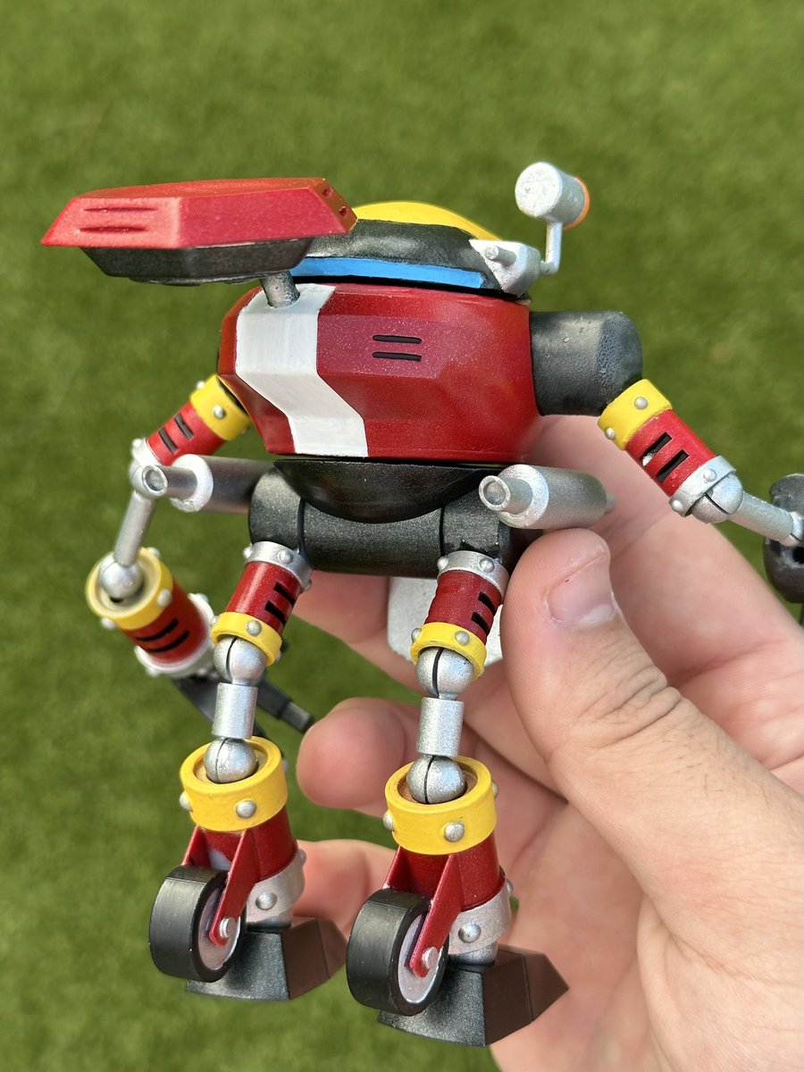 EScrubby_'s tweet photo. E-102 γ : MISSION COMPLETE! 

From Sonic Adventure: my Custom Gamma action figure, fully 3D printed with over 15 points of articulation! 

Model from Sonic Forces Speed Battle
Engineered, printed, and painted by me! https://t.co/I5dXRrOfbQ