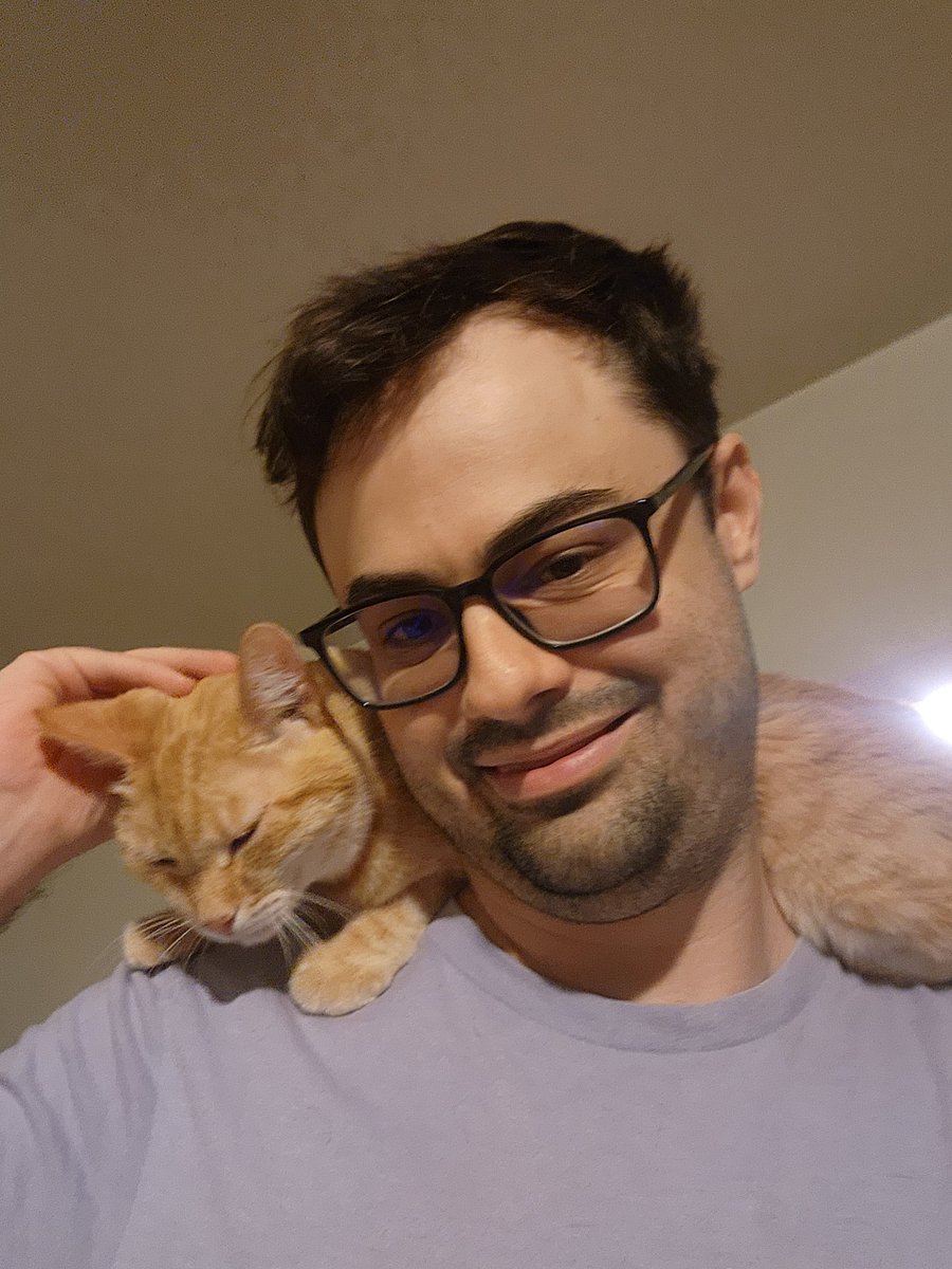 I am traveling all day today, following my dreams to a new lab and a new home. I'm sick of moving, but two things always make that journey better: my wonderful stream frens, and my precious cat Ruby. She may not be around much longer, but here's to at least one more adventure &lt;3