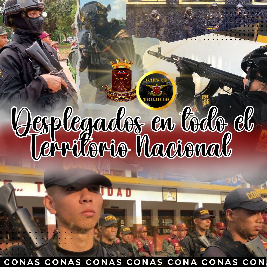 #7Ago || Los Hombres y Mujeres de negro nos mantenemos desplegados en todo el territorio nacional.

¡Nuestra Misión es Protegerte.!

.<a href="/GnbGaranteDePaz/">Guardia Nacional Bolivariana</a>