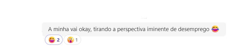 GisObregon's tweet photo. Le preguntaron a una amiga en el trabajo (su contrato acaba ahora) sobre cómo le va. Me encanta la respuesta, porque pues sí 😂 https://t.co/sbOsy6HFFt