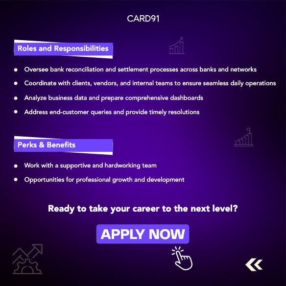 Card91HQ's tweet image. Lead Our #Operations to Excellence! 💻

Are you an #operationsexpert with a passion for efficiency &amp;amp; problem-solving? We're looking for someone who excels at managing processes and making sense of data. If you're ready to bring your skills to a dynamic &amp;amp; forward-thinking team, we