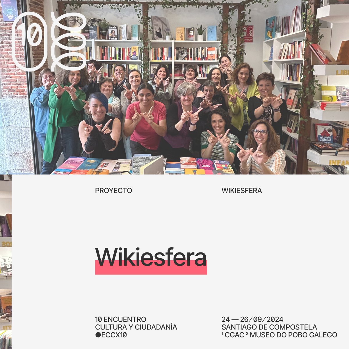 Hoy comenzamos a presentar los proyectos que estarán presentándose en el Encuentro Cultura y Ciudadanía.👇

🔹 Wikiesfera | Un proyecto feminista de autoaprendizaje y desarrollo de dinámicas inclusivas en torno a la edición en Wikipedia.