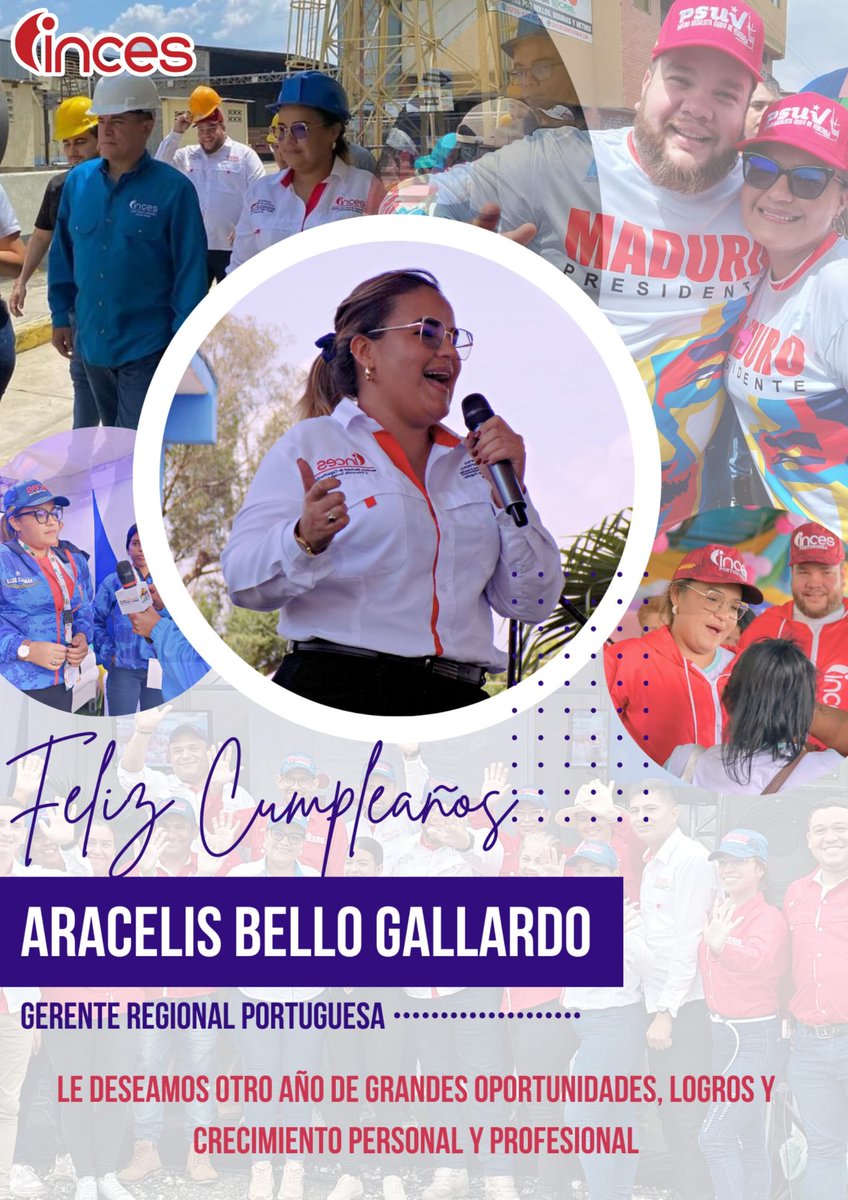 Feliz cumpleaños a nuestra Gerente Regional Ing Aracelis Bello <a href="/AracelisBelloG/">Aracelis Bello</a>