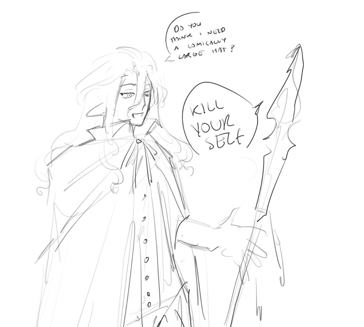 Some stuff for my dnd character who just picked up a talking evil blood spear (they are now besties)
#oc #dnd