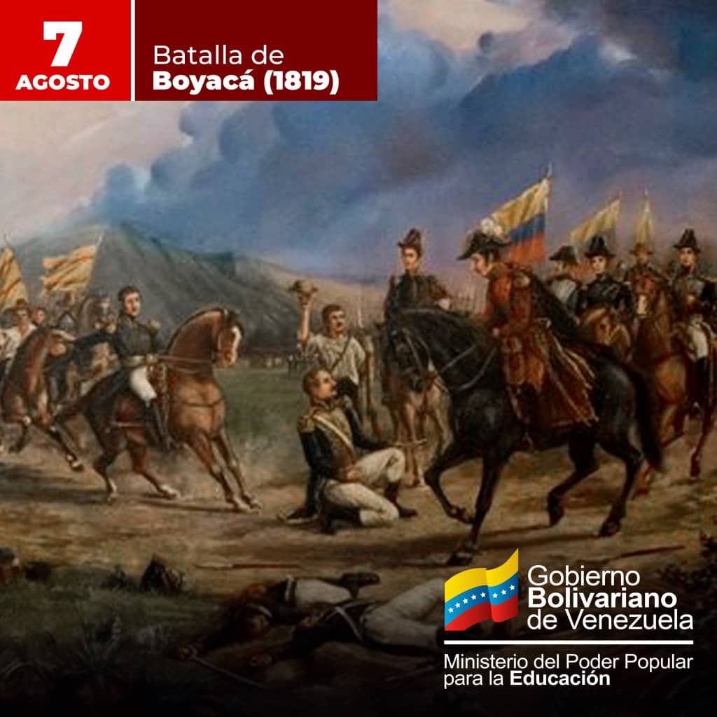 CDCE del Estado Guárico (@cdceguarico) on Twitter photo #VenezuelaHaceJusticia
¡Honor a los héroes!
Conmemoramos los 205 años de esta gesta que marcó el camino hacia nuestra independencia. En esta batalla el ejército libertador venció a la opresión realista española para consolidar la emancipación americana.
<a href="/NicolasMaduro/">Nicolás Maduro</a> #VenezuelaHaceJusticia
¡Honor a los héroes!
Conmemoramos los 205 años de esta gesta que marcó el camino hacia nuestra independencia. En esta batalla el ejército libertador venció a la opresión realista española para consolidar la emancipación americana.
<a href="/NicolasMaduro/">Nicolás Maduro</a>