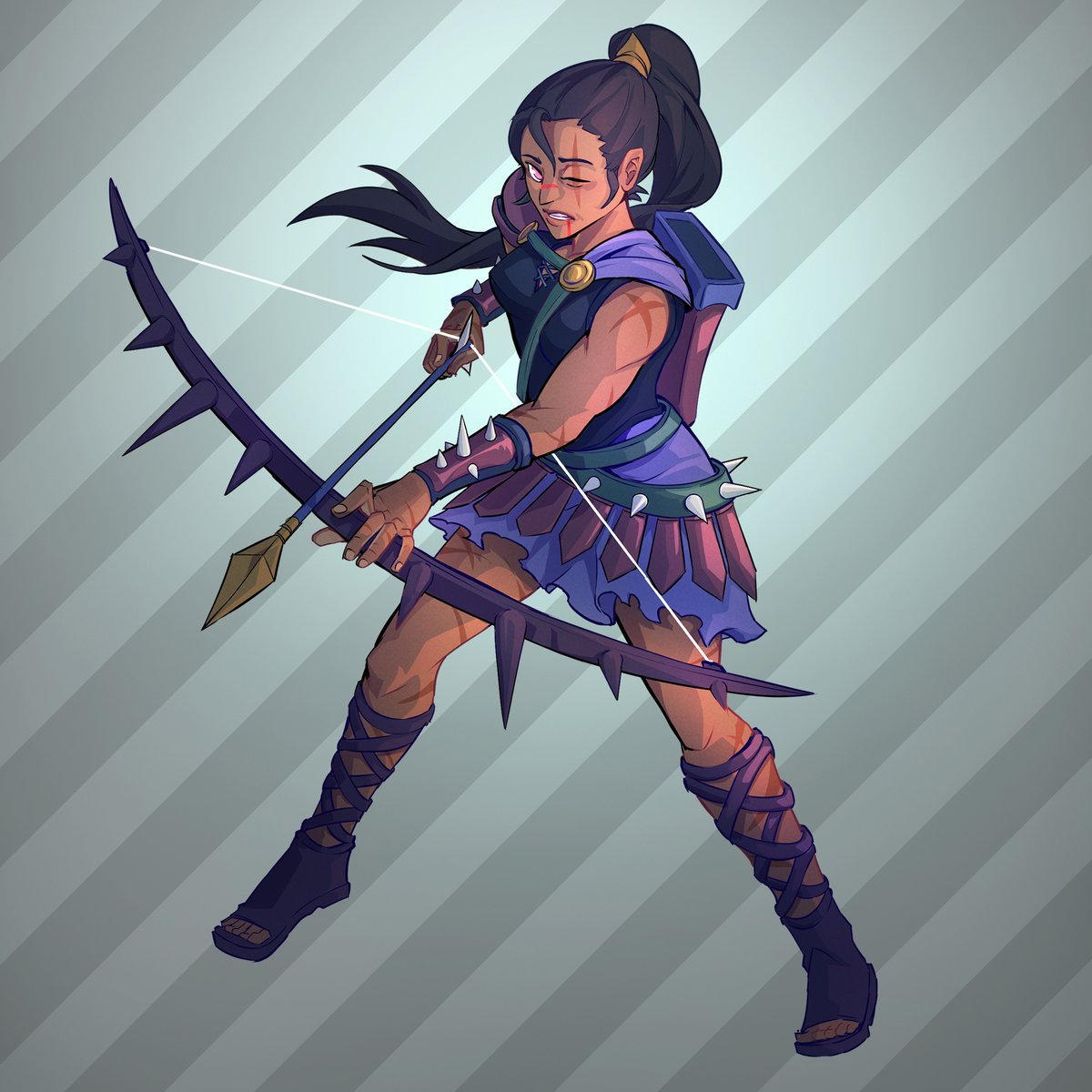 Meet Tokatag Conscript, a neutral common card who deals Ranged damage. Let's play a game: guess her stats (mana, ranged dmg, speed, health) and whoever is closest by the time I reveal this tomorrow will get 200 $SPS 😁

Gotta be a follower &amp; give your IGN to win! Please also