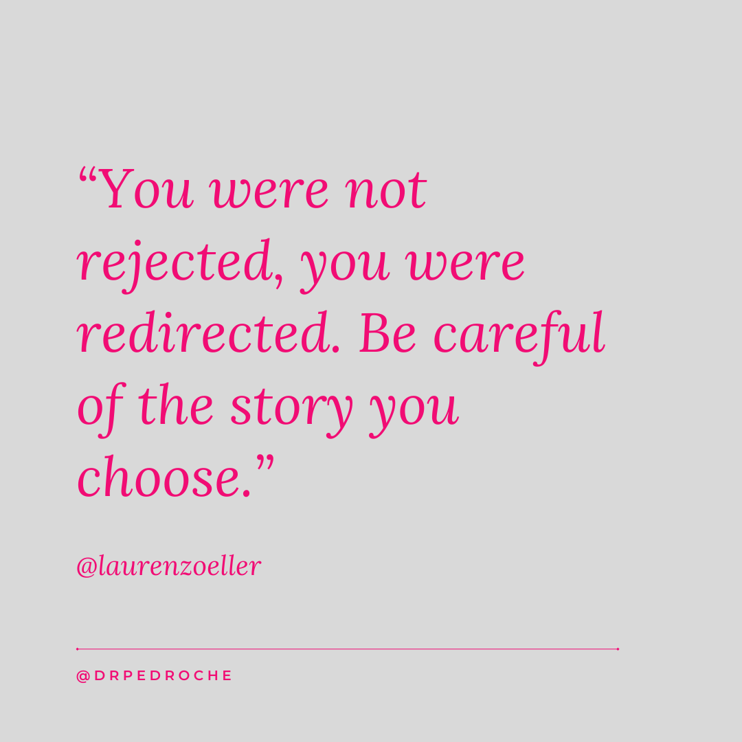 drpedroche's tweet photo. I love this reframe and the message to "be careful of the story you choose." https://t.co/Fq6PFLLDMp