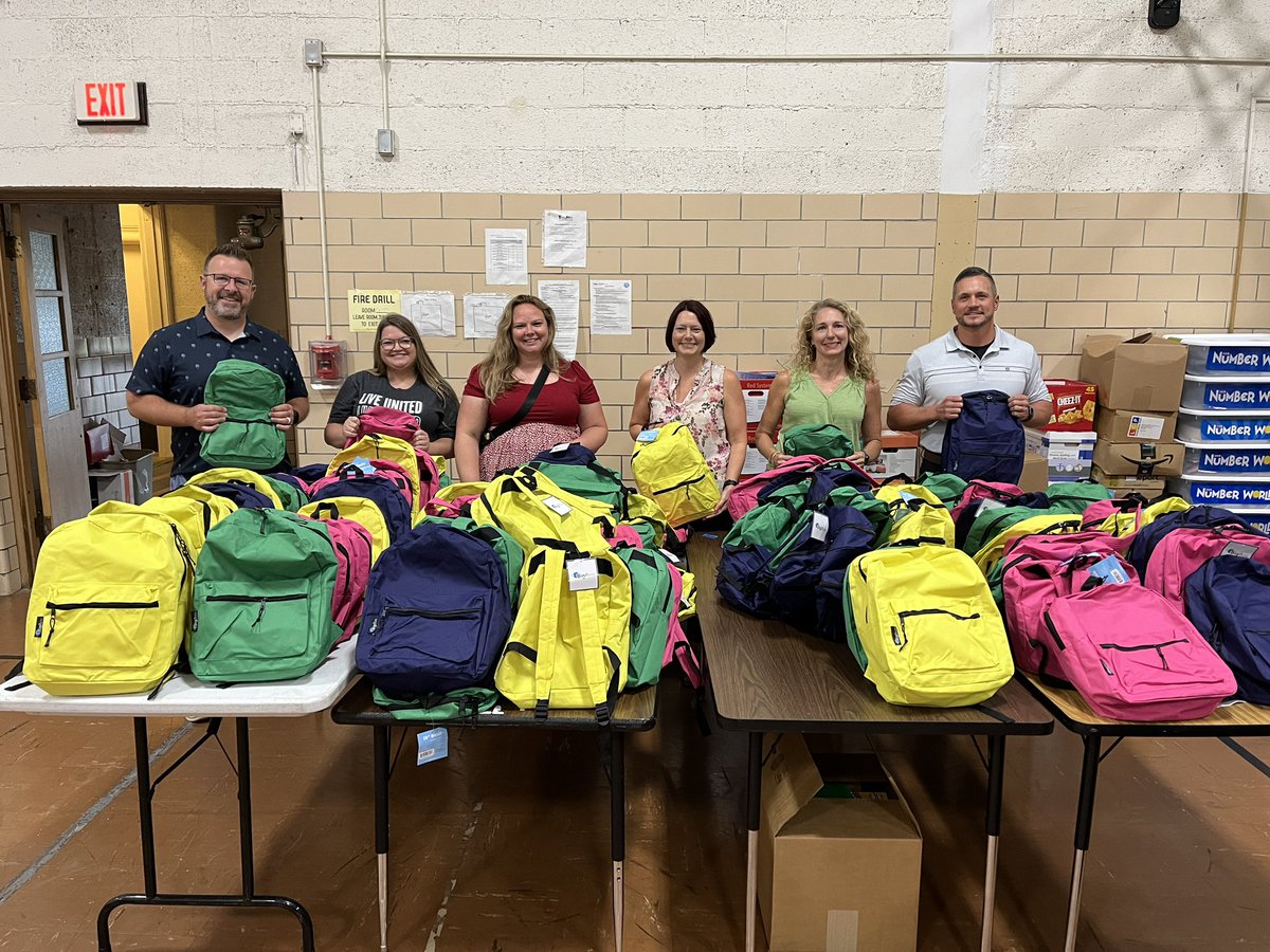 Thank you to our friends <a href="/unitedwaytoledo/">United Way of Greater Toledo</a> <a href="/Cummins/">Cummins Inc.</a> Maumee for their generous donation of 100 backpacks &amp; school supplies for Maumee students. Hard to believe that classes start next week &amp; this gives our Panthers a jumpstart to their success #PantherPrideFoundation #WeAreMaumee