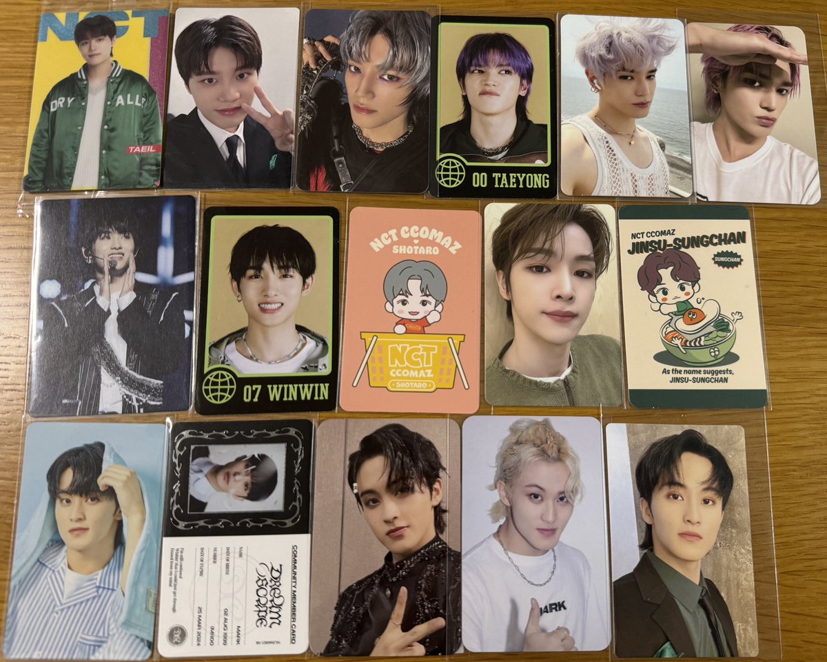 aa_iii_uuuu's tweet photo. トレカ 交換 NCT 127 DREAM WayV 威神

譲： テイル テヨン ウィンウィン ショウタロウ ソンチャン マーク ロンジュン ジェノ ヘチャン ジェミン チョンロ チソン

求： リプへ(画像1-3 チョンロ) https://t.co/VecqYQ3wuT