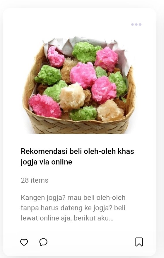 AyyaSofia's tweet photo. Yang mau beli oleh-oleh khas jogja tanpa harus ke Jogja beli online saja, berikut aku listing bbrp rekomendasi oleh-oleh 
⬇️⬇️⬇️⬇️⬇️
https://t.co/AgbSdrmMgH https://t.co/lnuOSvquUD