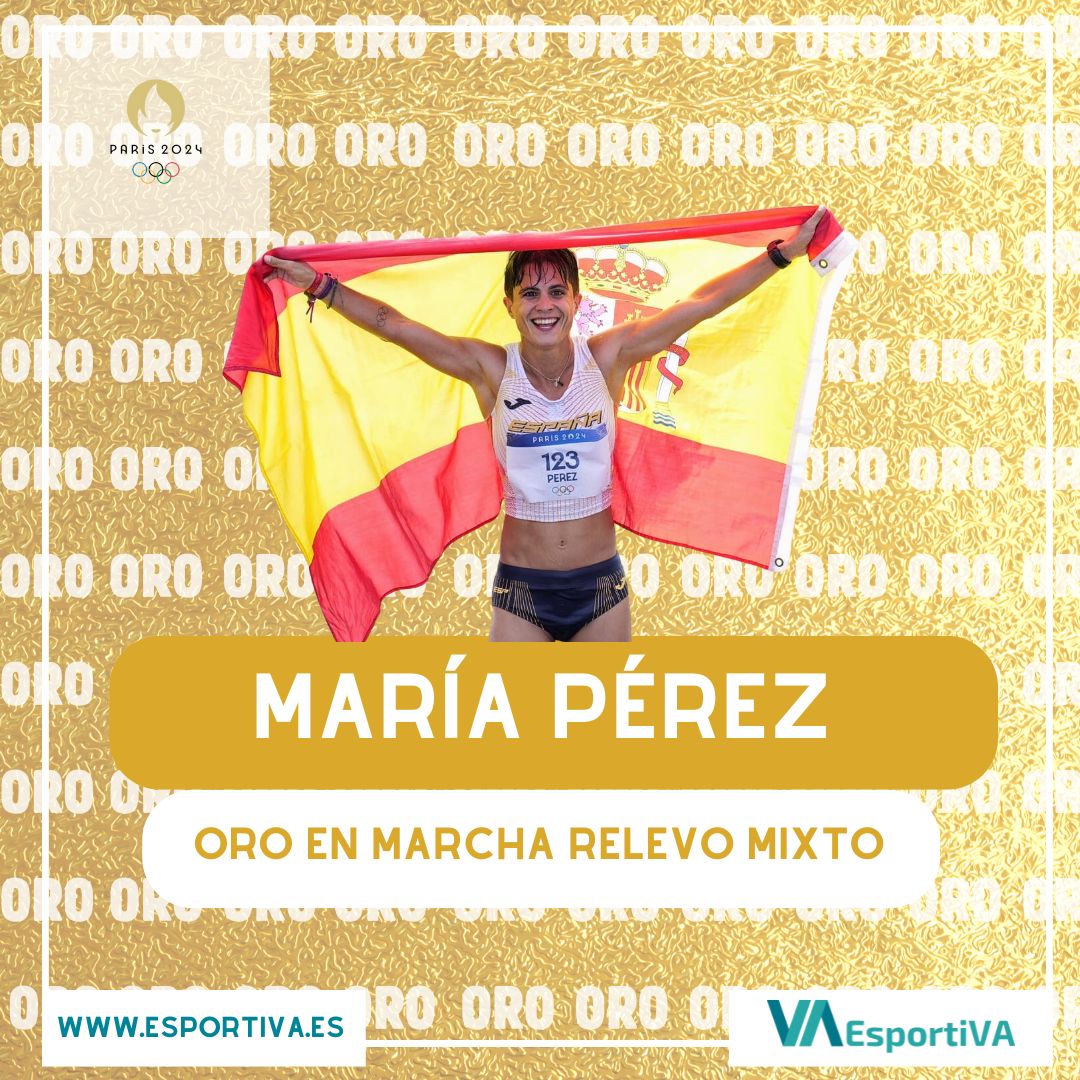 🥇🚶‍♀️¡¡¡¡BAÑADA EN ORO!!!!🚶‍♀️🥇

La atleta <a href="/garciaperezmari/">María Pérez OLY</a> y su compañero Álvaro Martín se han proclamado CAMPEONES OLÍMPICOS en Marcha Relevo Mixto.

¡Enhorabuena, María! ¡Enhorabuena, Álvaro! 💜

#JJOO #OlympicGames #Paris2024 #JuegosOlímpicos #deportefemenino #oro #marcha