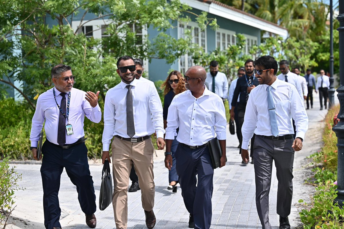 MoTmv's tweet photo. Minister @ifaisalofficial and the Ministry delegation attended the #AHICEMaldives Hotel Summit today at @MarinaCROSSROAD, where Minister Faisal delivered a keynote speech. https://t.co/9p5HysaqlT
