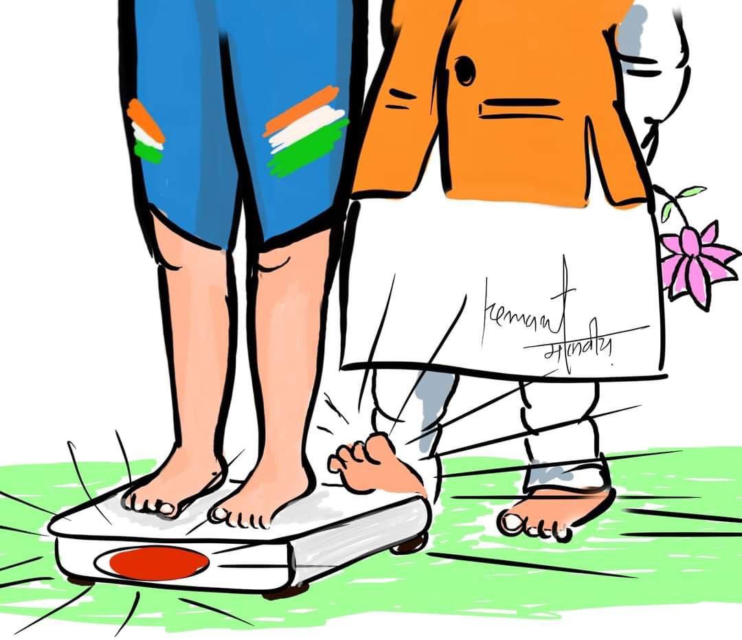 kunal492001's tweet image. यही हुआ है। #vineshphogat #olympics #peris #france #india #hariyana #Gold #GoldMedal