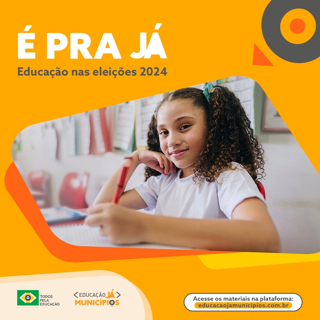 TodosEducacao's tweet image. Educação nas #Eleições Municipais: é pra já! O #EducaçãoJáMunicípios 2024 traz recomendações para a construção das agendas municipais para o Ensino Público, no contexto eleitoral. Conheça: educacaojamunicipios.com.br

Este é o momento da Educação Municipal!