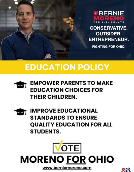 Route66Historic's tweet photo. Responsible, loving parents do everything they can to provide the best for children. Those parents should be able to choose the best education, just like they choose the best food!
Vote @berniemoreno. #OhioParents, for quality education!
#OHpol https://t.co/uejHVZsmg3