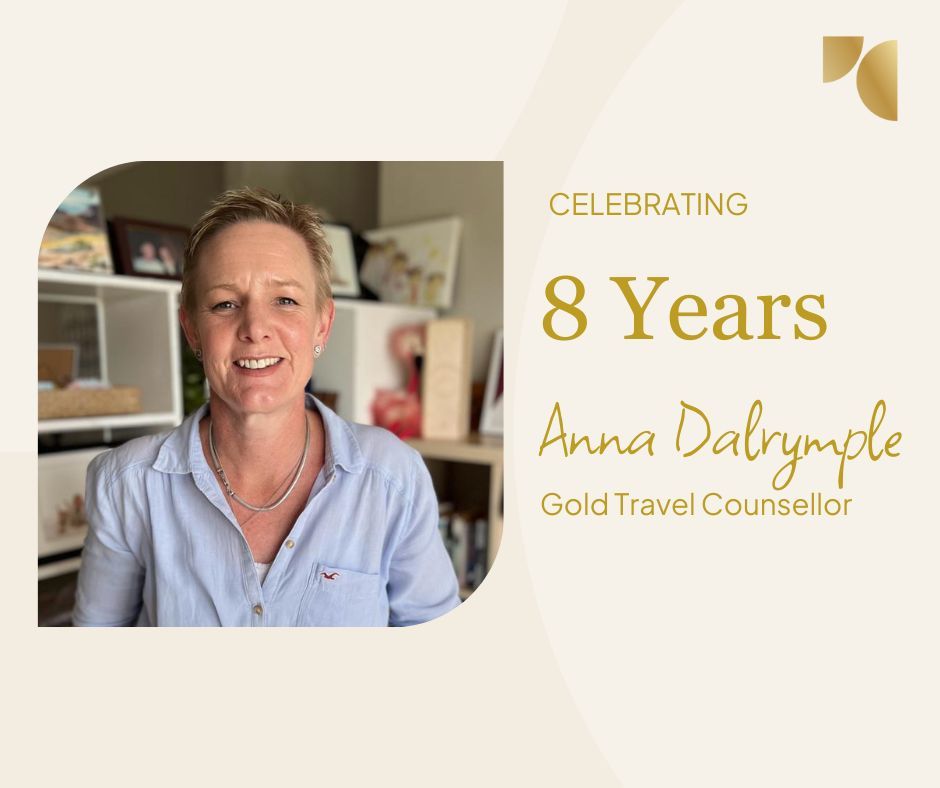 Gold TC, Anna Dalrymple, holds the title of Top Performing TC and is celebrating eight years with Travel Counsellors this week. Thank you for choosing Travel Counsellors, Anna. We wish you many more successful years as a business owner.