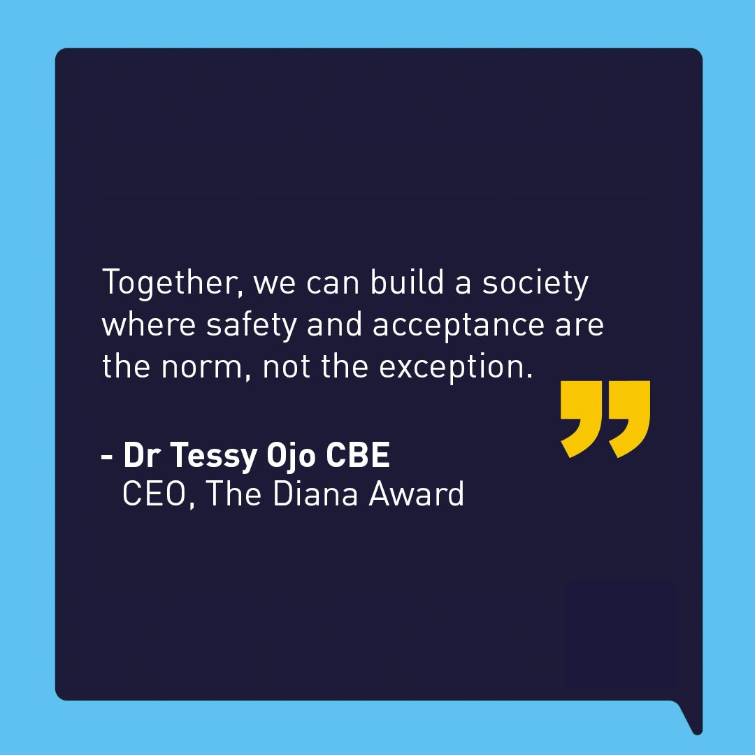 A statement from Dr Tessy Ojo CBE, CEO of The Diana Award. @ttall

Access our Support Services 👉 diana-award.org.uk/policies-and-g…

Access our Resource Centre 👉 antibullyingpro.com/resources