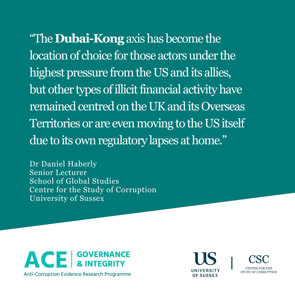 Sussex_SCSC's tweet photo. #GIACE & #CSC research shows groundbreaking shifts in global illicit financial flows. Dr. @DanHaberly's study reveals how illicit money moves worldwide, with Dubai and Hong Kong emerging as key hubs.
Press release: https://t.co/nfTGBPoVeY
Full paper: https://t.co/QL766p0sPk https://t.co/GUVk8QlsaN