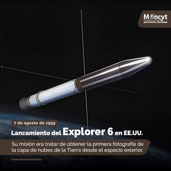 InfocentroReal's tweet photo. Lanzamiento del Explorer 6 en EE.UU.  #VenezuelaHaceJusticia https://t.co/VVtDlYGVbp