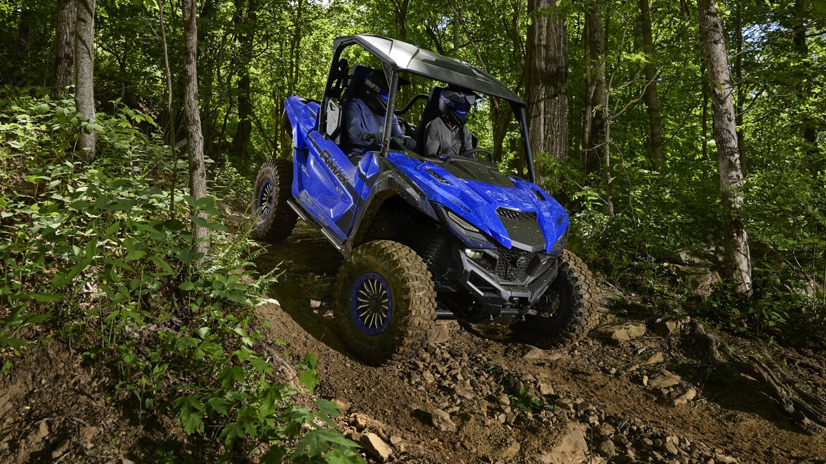 YamahaMotorEU's tweet photo. New Arrival in the RMAX family: check out the 2025 Yamaha SxS range featuring the Wolverine® RMAX™2 1000 Sport and Wolverine® RMAX™4 1000 LE 💥 #DRIVENBYFREEDOM https://t.co/DywOg7uoen