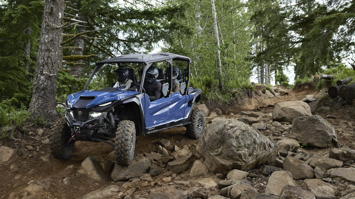 YamahaMotorEU's tweet photo. New Arrival in the RMAX family: check out the 2025 Yamaha SxS range featuring the Wolverine® RMAX™2 1000 Sport and Wolverine® RMAX™4 1000 LE 💥 #DRIVENBYFREEDOM https://t.co/DywOg7uoen