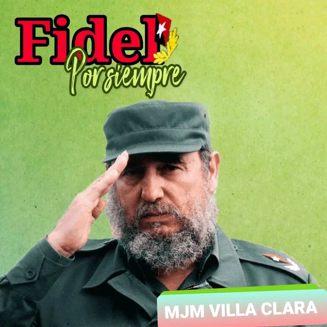 Pero cuando el viento mece
la historia, no son extraños
esos noventa y un años
de un Fidel que lo merece..." 
Magalis Rodriguez Borges
hace 6 años
“UN LAUREL PARA FIDEL”
#FidelPorSiempe 
#LatirAvileño 
#1roDeEneroDeVictorias