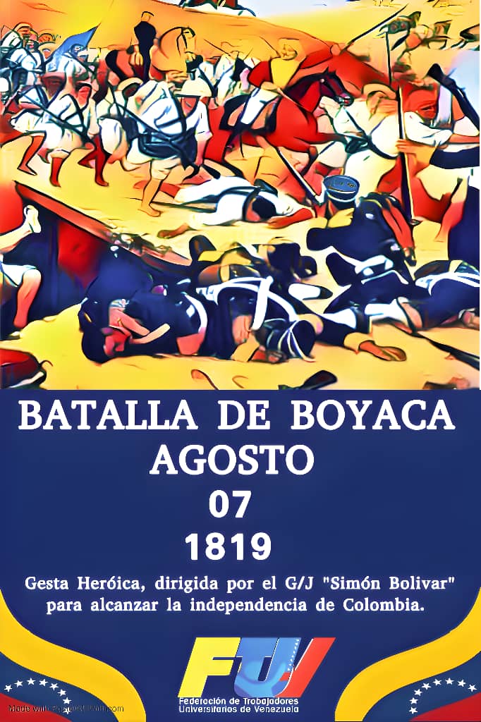 #7Ago  🇻🇪  EFEMÉRIDES #FTUV

#YoSoyFtuv
#VenezuelaHaceJusticia 🇻🇪

¡Patria justa!