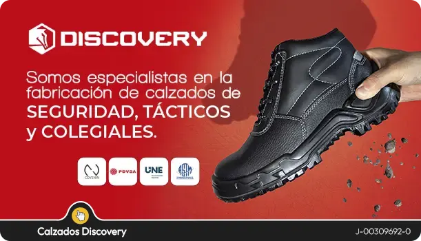 Infoguia te presenta a los mejores en Botas de Seguridad, Calzados, Zapatos Industriales, Botas Montañeras ... CALZADOS DISCOVERY y están en Infoguia infoguia.com/is.asp?emp=cal… #Banesco #Caracas #Valencia #Maracay #Lecheria #LosTeques #Maracaibo #Doctora