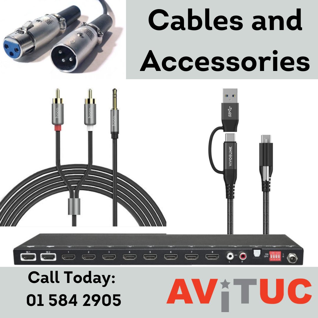 Avituc_Limited's tweet photo. AVITUC has all your cable needs covered.

Check out the cable guide from EET to find the cable/adapter you need in three easy steps!

Contact Avituc today on 01 584 2905 or email info@avituc.com

#Cables #Adapters #CableGuide #ITAccessories #ITIreland https://t.co/0sGrAKTYKS