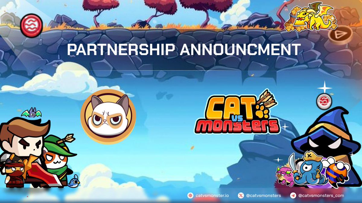 Cat VS Monsters 🔴 (@catvsmonsters) on Twitter photo PARTNERSHIP🤝
☄Welcome onboard our new fren: <a href="/Supermeow_Avax/">Supermeow🔺</a>🐱
Supermeow is the first meme token powered by @Avax with real utilities. Discover Supermeow, represented by $SUPER and use coins for airdrop at token listing! 💰
🤝Together, we'll empower the cat community on PARTNERSHIP🤝
☄Welcome onboard our new fren: <a href="/Supermeow_Avax/">Supermeow🔺</a>🐱
Supermeow is the first meme token powered by @Avax with real utilities. Discover Supermeow, represented by $SUPER and use coins for airdrop at token listing! 💰
🤝Together, we'll empower the cat community on