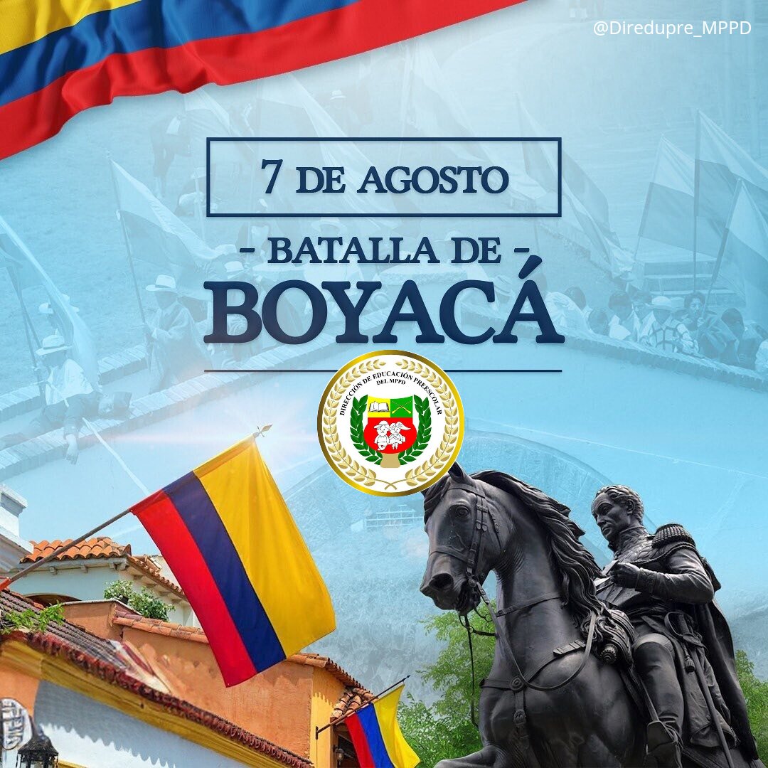 #Hoy || #07agosto 🇻🇪 conmemoramos 205 años de la Batalla de Boyacá, un hito crucial en la lucha por la independencia. Esta victoria, liderada por el libertador Simón Bolívar, marcó el camino hacia la libertad y la unión de nuestros pueblos.¡Viva la independencia! 🎉 
 #FANB