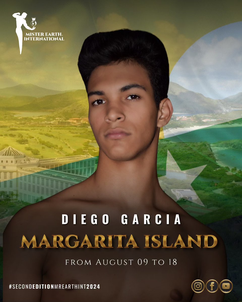 misshabiaunavez's tweet photo. Rumbo al Mister Earth International Pageant 2024, en Santa Marta Colombia, del 9 al 18 de Agosto de 2024, Diego Alejandro García Salcedo, Mister Earth Margarita Island 2024 #MrEarthMargaritaIsland 2024 #MargaritaIsland 2024 #MrEarthInt 2024 https://t.co/7WnVXLCubD