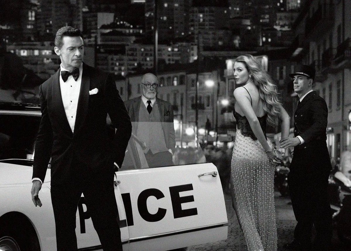 FilmUpdates's tweet photo. Blake Lively and Hugh Jackman directed by Baz Luhrmann for Vogue https://t.co/KQn3TcPy4F