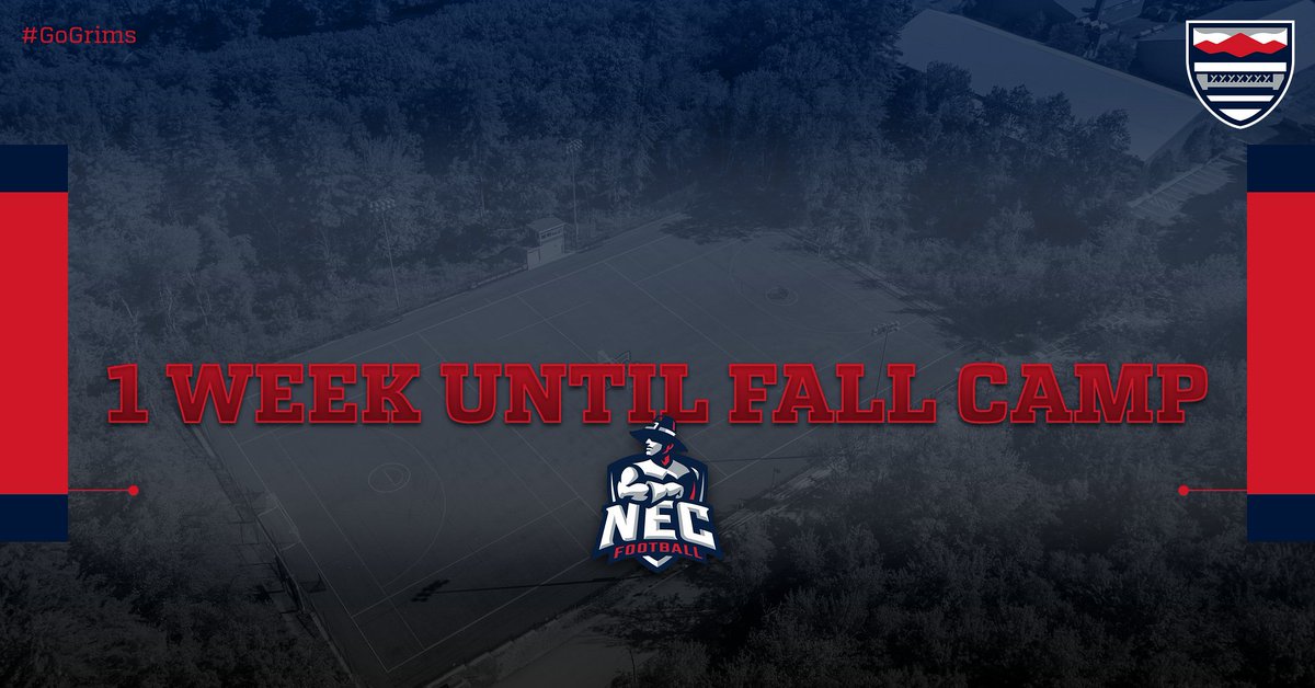 We are officially 1 week away from camp! #GoGrims #BrickbyBrick #D3FB