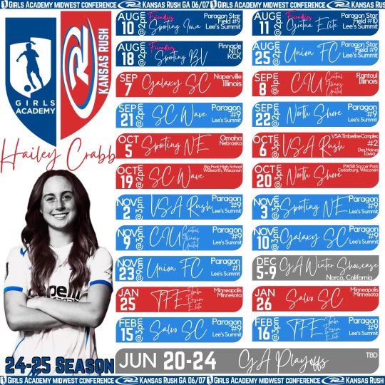 haileycrabb_'s tweet image. 🍿Only 1️⃣8️⃣ days away until @KSRushGA07’s 1st @GAcademyLeague game and I can start tackling. ⚽️ Let’s go!!!💙 #RUID 

@KSRGirlsAcademy @KS_RushSoccer @RushSoccer @ImYouthSoccer @ImCollegeSoccer @cap_rush @TheSoccerWire @TopDrawerSoccer @mattsmithsoccer @SRUSA_Official…