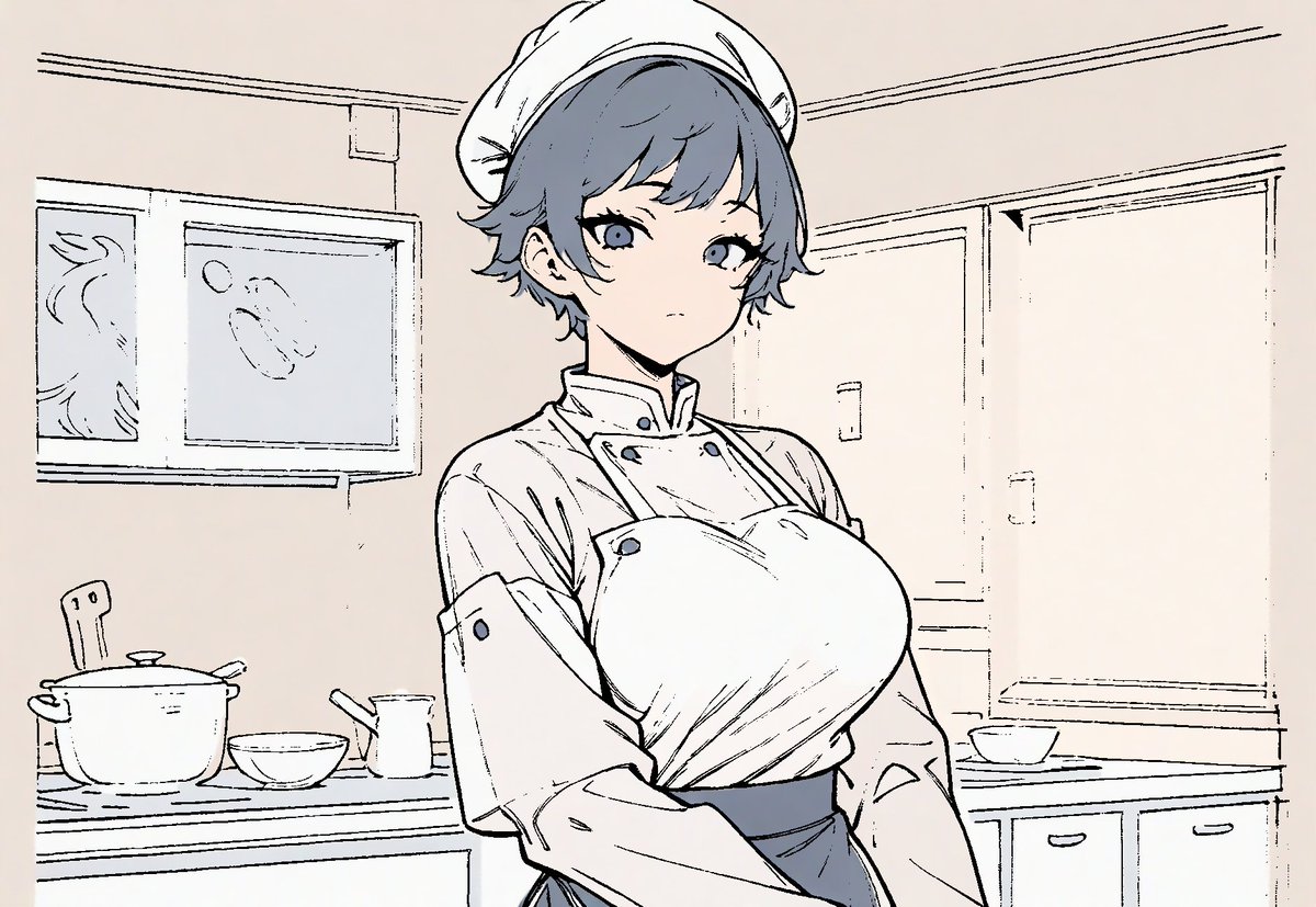 ①元画像
②とりにく版AI-assistantで線画抽出したやつ
③それを「色見本」機能に放り込んだやつ
④上記②と③の統合。線画がほとんど変わらずに(まだ見本レベルだけど)彩色されていることが分かる。
線画が変わらないのはスゴイ。なんか使い道ありそう。