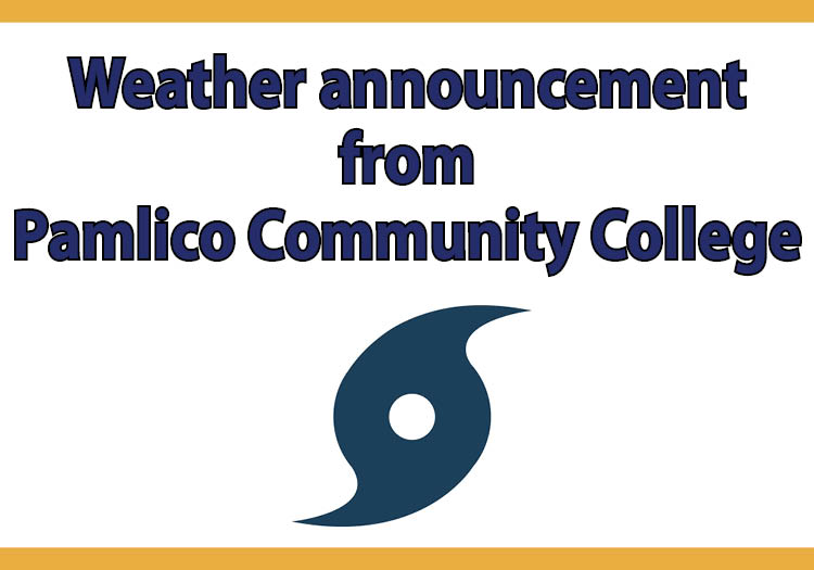 pamlico_cc's tweet photo. The college will close at NOON today (Wednesday, Aug. 7) because of the inclement weather. PCC will reopen Monday, Aug. 12. Registration for the Fall 2024 semester will continue next week. Stay safe! https://t.co/RPF7bOqjc5
