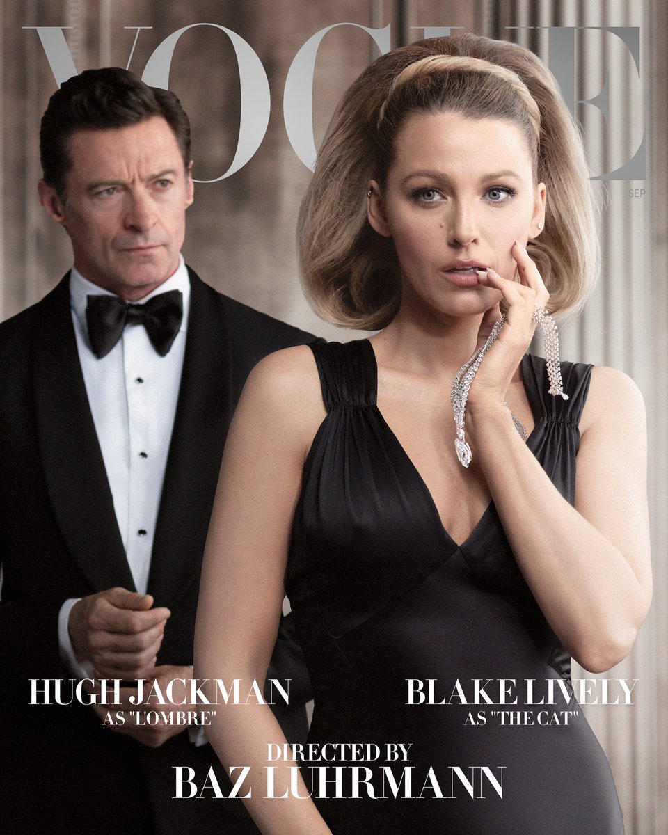 RealHughJackman's tweet image. When you get that call, you don’t blink, you just say yesssss! Thank you @voguemagazine @blakelively @bazluhrmann #CatherineMartin and so many, many more extraordinarily talented artists for inviting me to be a part of this amazing experience. #theseptemberissue