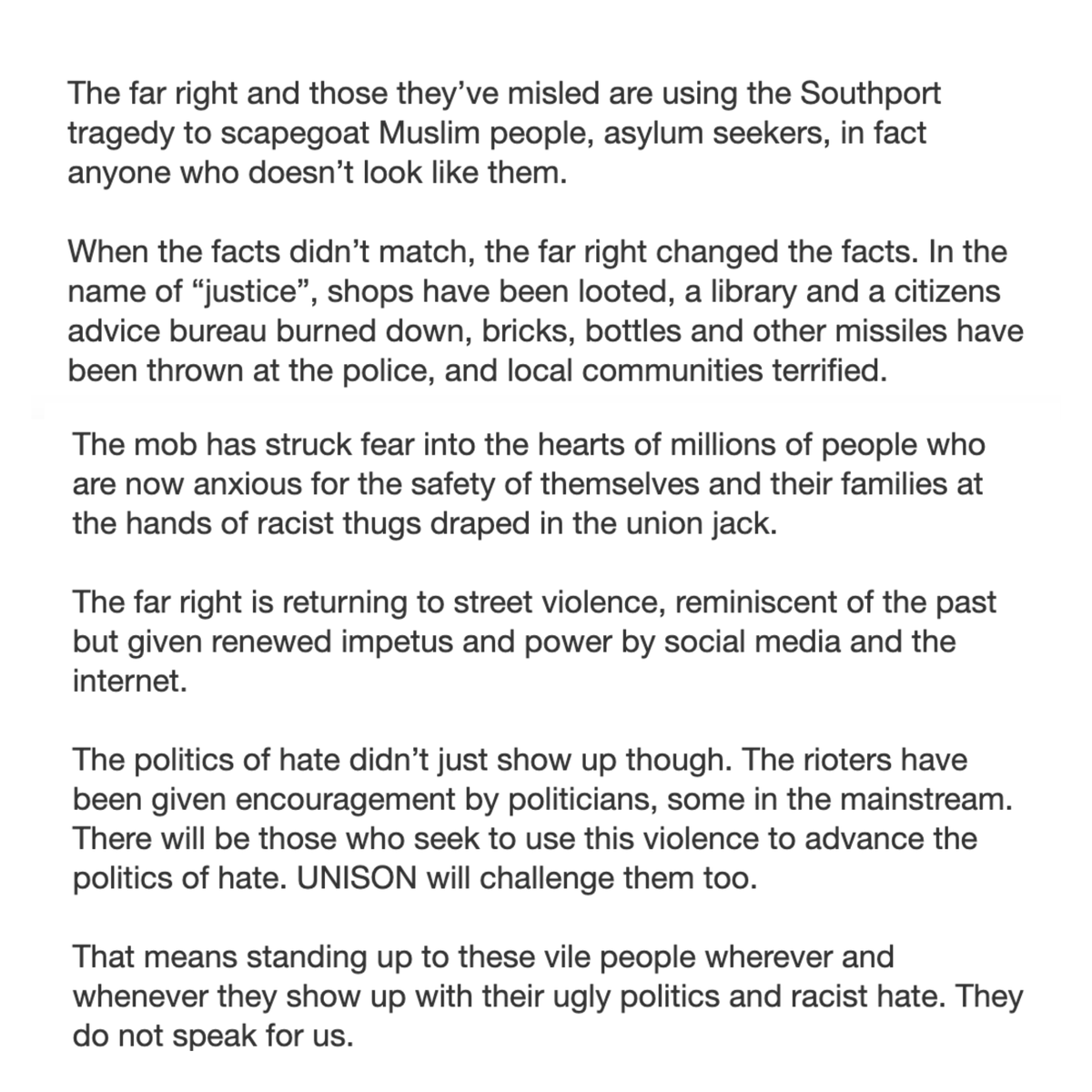 UNISON - UK's largest union tweet media