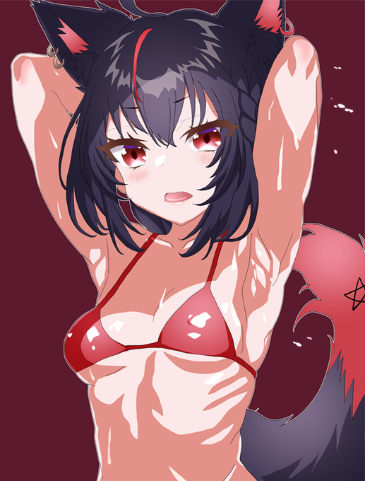 黒上フブキ 
#絵フブキ 